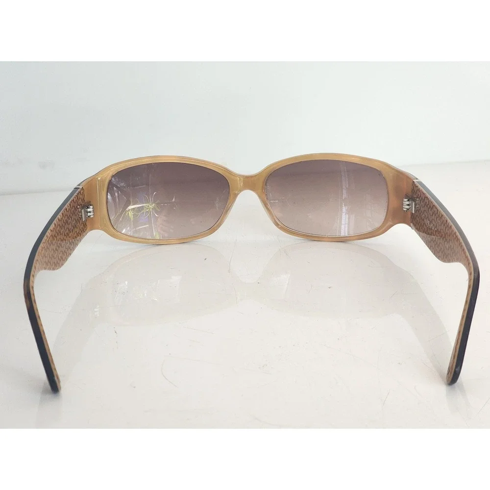 Coach Tortoise Monogram Sunglasses with Logo Medallion and Case Brown S476